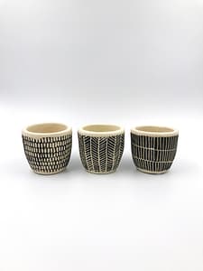 Boho plant pot trio - set of 3 small pots for sale from Botanica Verde