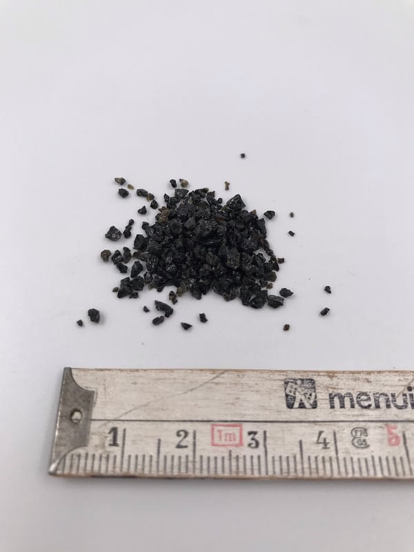 Black terrarium gravel