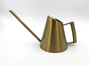 Small golden watering can for plants for sale