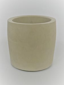 Round concrete pot for cactus